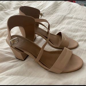 14th and union Nude Heel Sandals